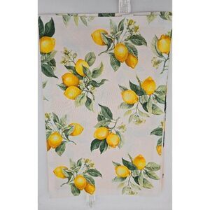 Lemon-Themed Polyester Fabric Placemat 12x18 Inches Decorative Home set of 5